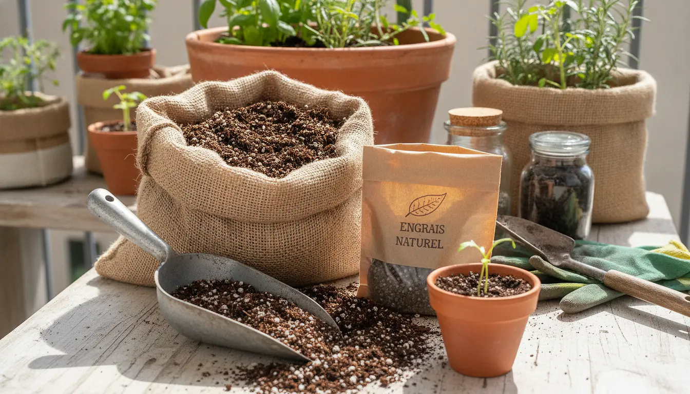 Substrat et engrais pour un potager balcon durable